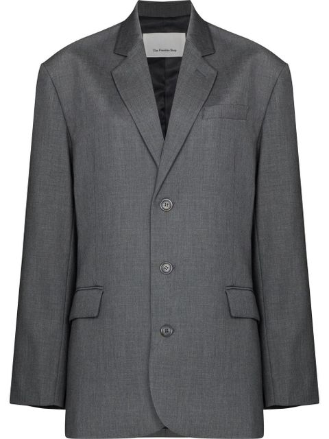 The Frankie Shop Gelso Oversized single-breasted blazer - Grey