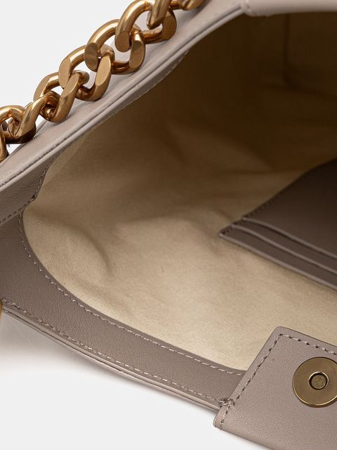 Marciano by Guess torebka skórzana kolor beżowy 5YGZ05 7330A