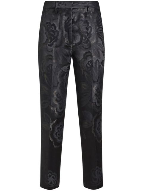 ETRO jacquard tapered trousers - Black - zdjęcie produktu nr 1