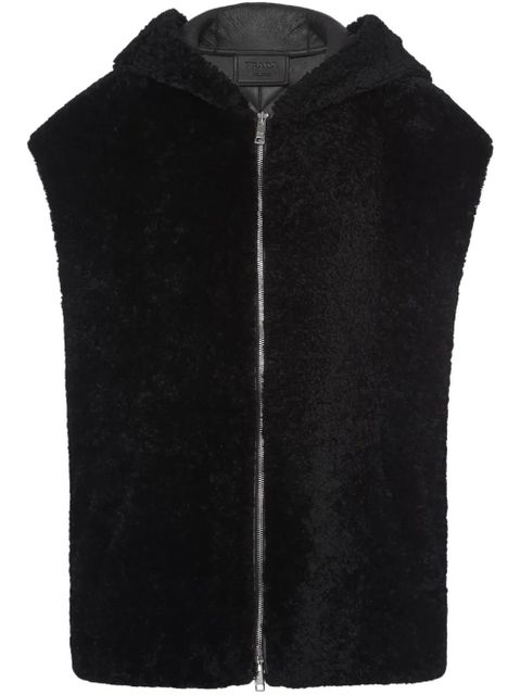 Prada shearling gilet - Black - zdjęcie produktu nr 1