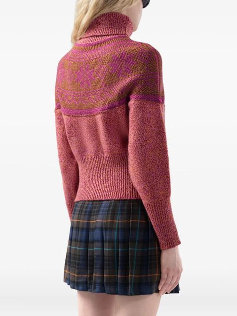 GCDS turtleneck knit jumpers - Red