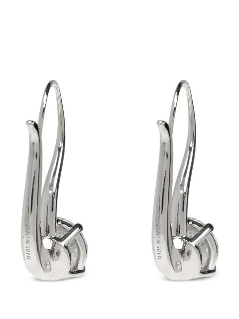 Balenciaga crystal-embellished earrings - Silver - zdjęcie produktu nr 2