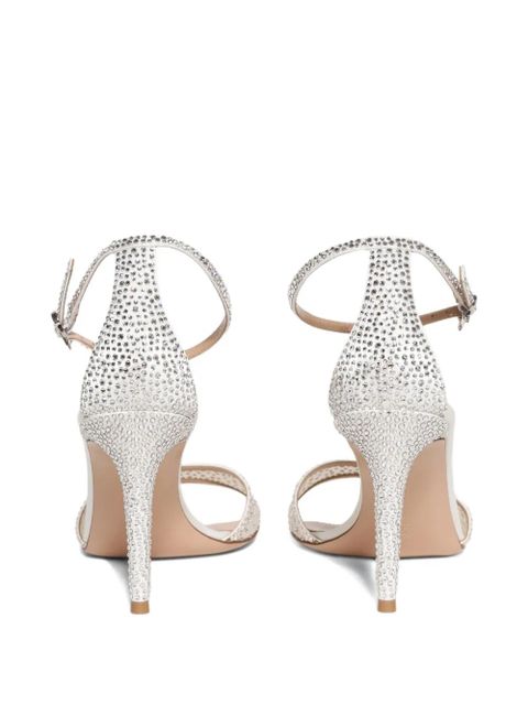 Gianvito Rossi 85mm crystal-embellished ankle-strap sandals - White - zdjęcie produktu nr 2