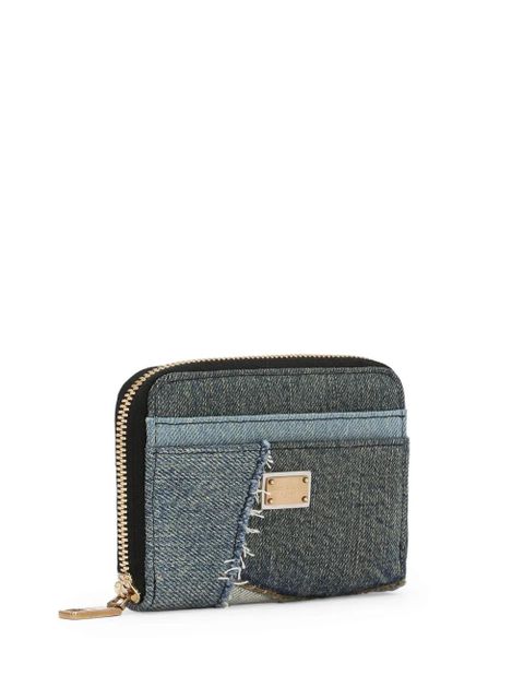 Dolce & Gabbana logo-plaque patchwork wallet - Blue - zdjęcie produktu nr 2