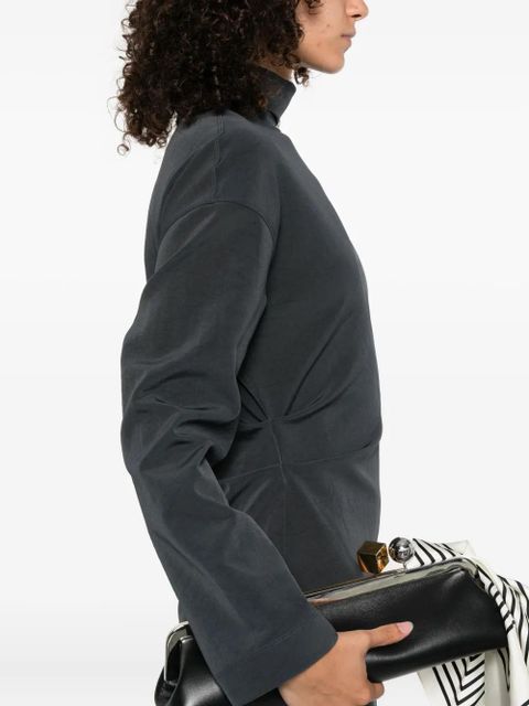 Nanushka draped turtleneck maxi dress - Blue