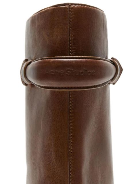 Acne Studios leather knee-high boots - Brown