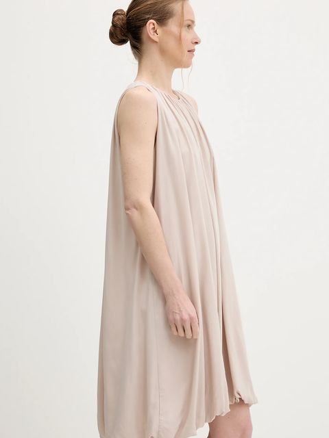 Answear.LAB sukienka kolor beżowy mini rozkloszowana - zdjęcie produktu nr 2