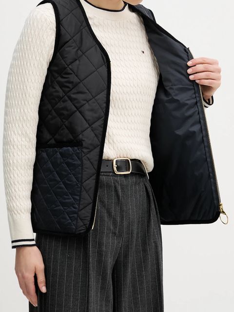 Barbour bezrękawnik Heslerton kolor granatowy przejściowy LGI0215