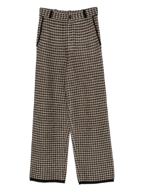 Guest In Residence houndstooth knit trousers - Black - zdjęcie produktu nr 1