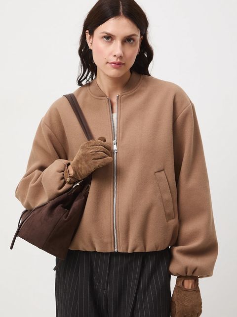 Medicine kurtka bomber kolor beżowy - zdjęcie produktu nr 2