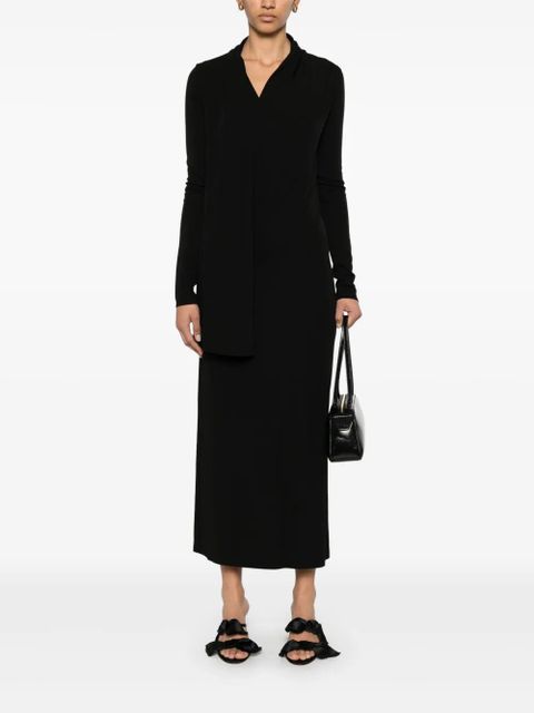 TOTEME overlapped jersey dress - Black - zdjęcie produktu nr 2