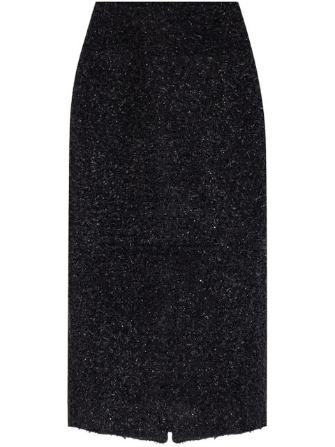 Balenciaga tweed midi skirt - Black - zdjęcie produktu nr 1