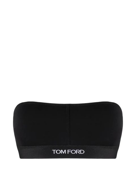 TOM FORD logo bandeau bra - Black - zdjęcie produktu nr 1