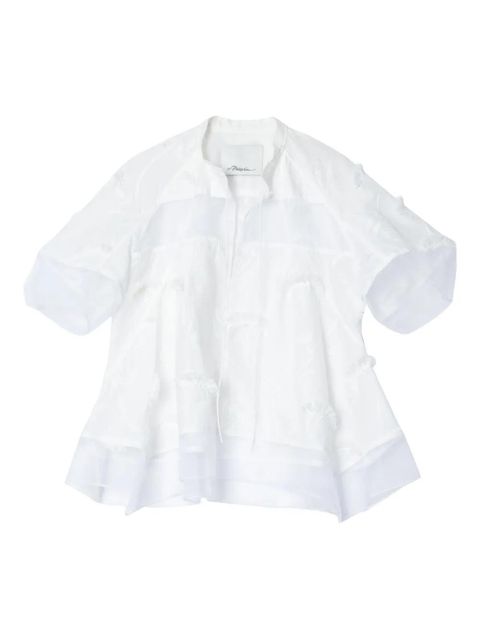 3.1 Phillip Lim floral-embroidered layered blouse - White - zdjęcie produktu nr 1