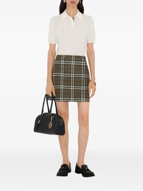 Burberry House-check skirt - Green - zdjęcie produktu nr 2