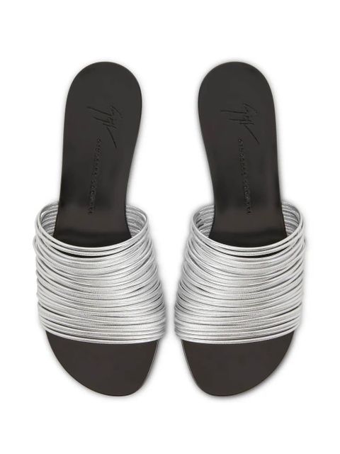 Giuseppe Zanotti Clio Flat sandals - Silver