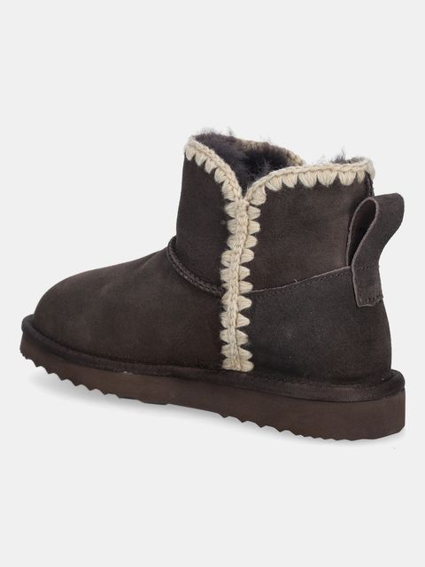 Answear.LAB śniegowce zamszowe kolor brązowy