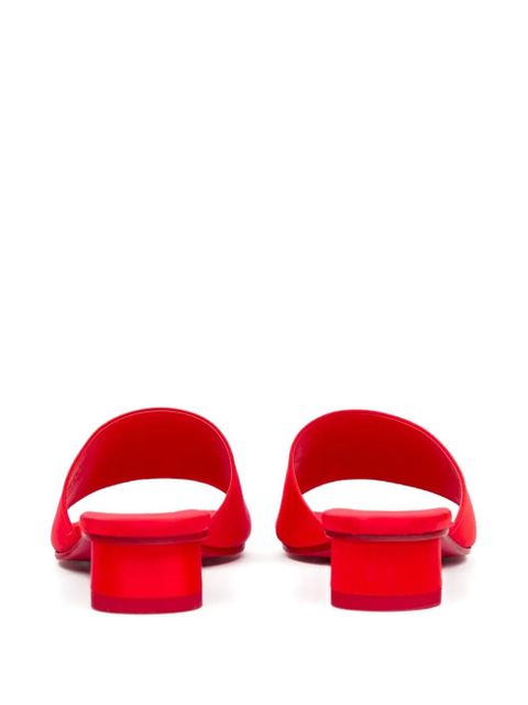 MM6 Maison Margiela embossed block-heel sandals - Red - zdjęcie produktu nr 2
