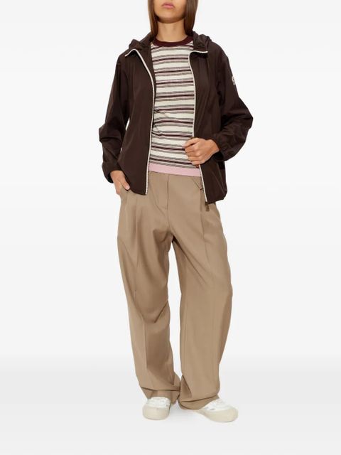 Moncler striped knitted T-shirt - Neutrals - zdjęcie produktu nr 2