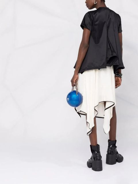 Comme Des Garçons draped detail T-shirt - Black