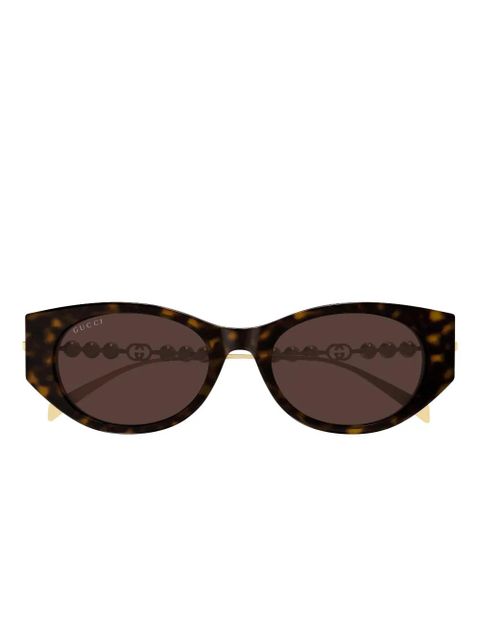 Gucci Eyewear GG1970SA pearl cat-eye sunglasses - Brown