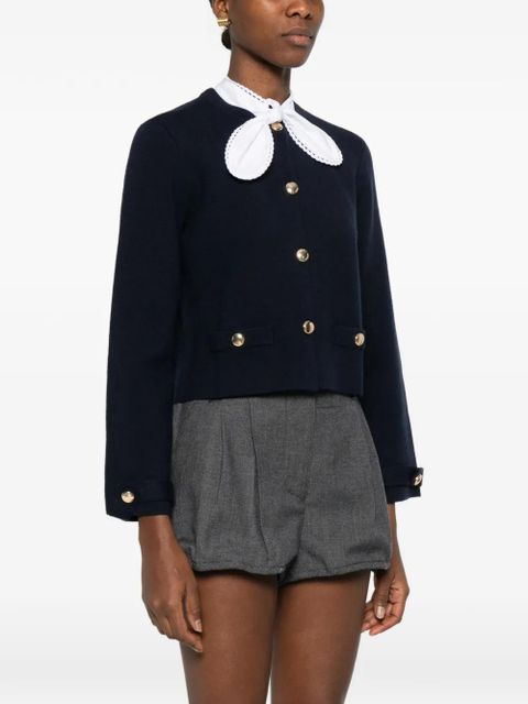 Maje collar button cardigan - Blue