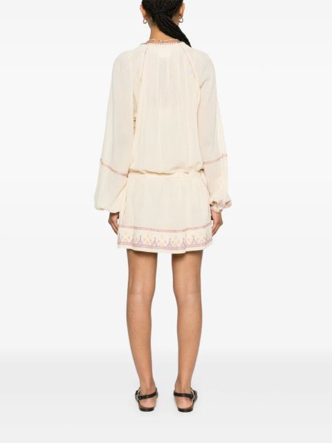 MARANT ÉTOILE Parsley organic cotton mini dress - Neutrals