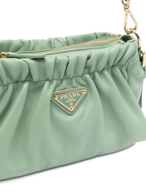 Prada triangle-logo tote bag - Green