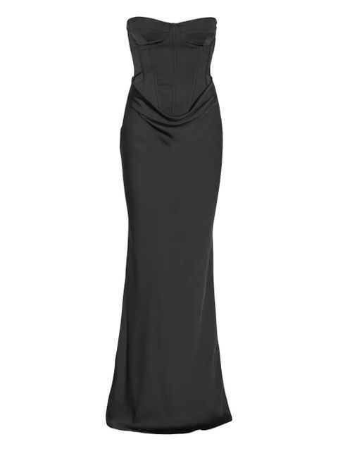 ROTATE BIRGER CHRISTENSEN corset maxi dress - Black - zdjęcie produktu nr 1