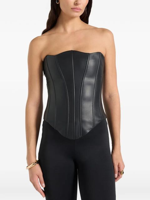 Manière De Voir Scarlett lace-up corset - Black - zdjęcie produktu nr 1