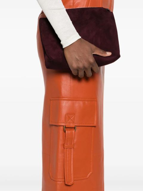 ZIMMERMANN Illustration leather maxi skirt - Orange