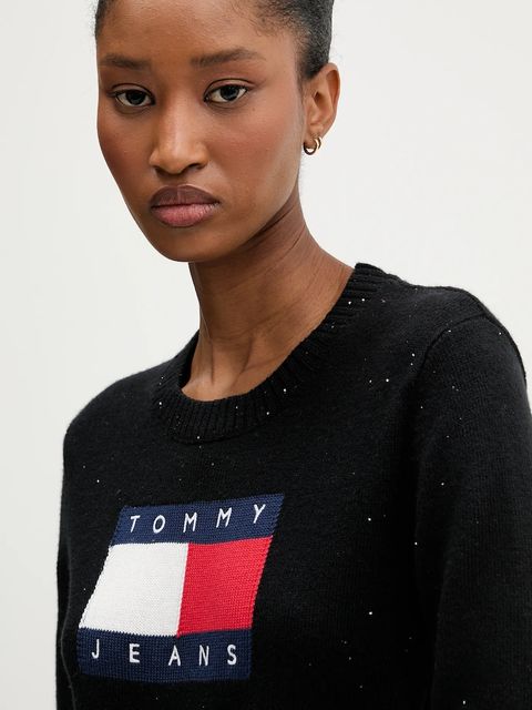 Tommy Jeans sweter damski kolor czarny DW0DW21690
