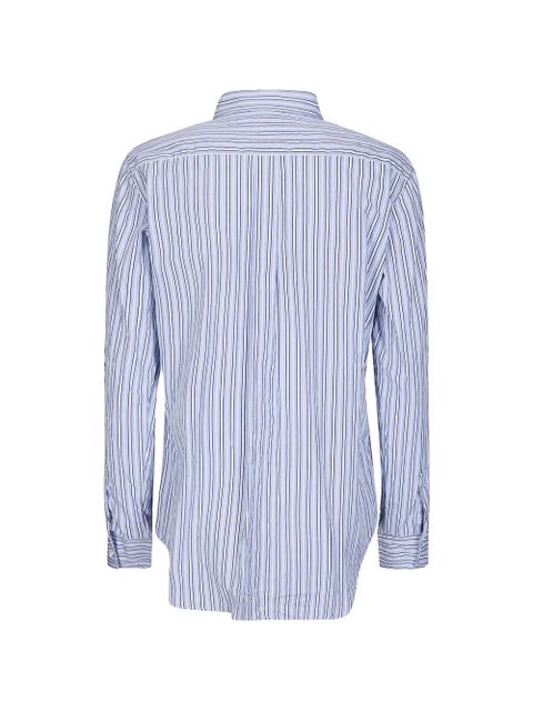 Comme Des Garçons striped cotton blouse - White - zdjęcie produktu nr 2