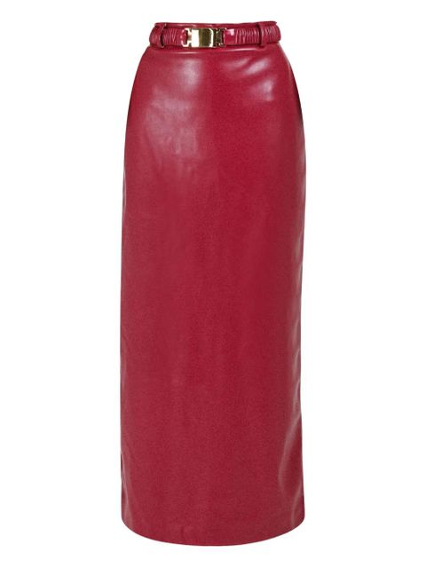 Rowen Rose matching belt skirt - Red - zdjęcie produktu nr 1