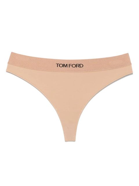 TOM FORD logo-waistband thong - Neutrals - zdjęcie produktu nr 1