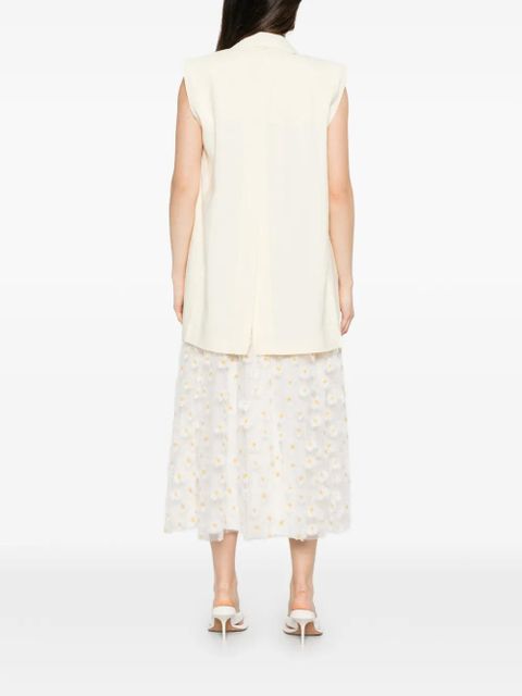 Sportmax Spxmaggio oversized gilet - Neutrals
