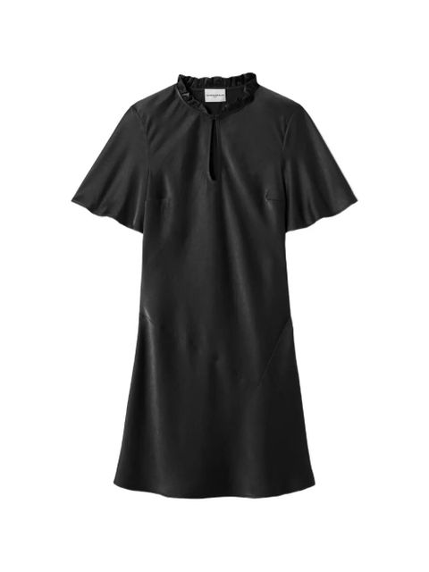Claudie Pierlot ruffled keyhole-detail dress - Black - zdjęcie produktu nr 1