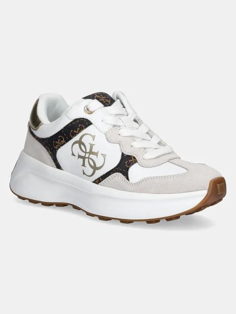 Guess buty LUCKEI damskie kolor biały FLPLUC PEL12 - zdjęcie produktu nr 1