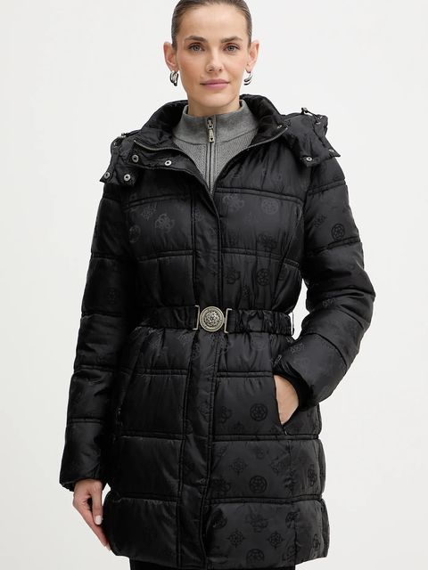 Guess kurtka IMMA kolor czarny zimowa W5BL44 W2912 - zdjęcie produktu nr 1