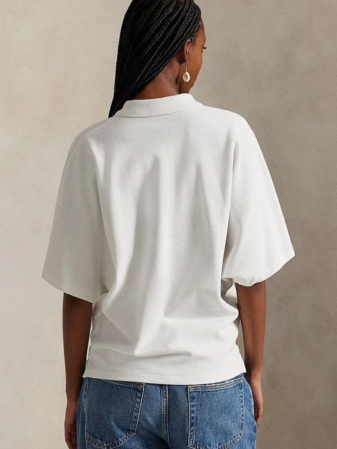 Polo Ralph Lauren polo bawełniane damski kolor biały 211A96270 - zdjęcie produktu nr 2