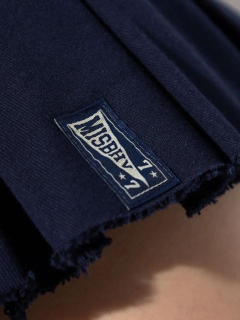 MISBHV logo-patch mini skirt - Blue