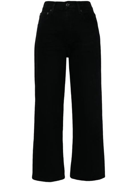 AGOLDE Ren Jean high-rise cropped jeans - Black - zdjęcie produktu nr 1