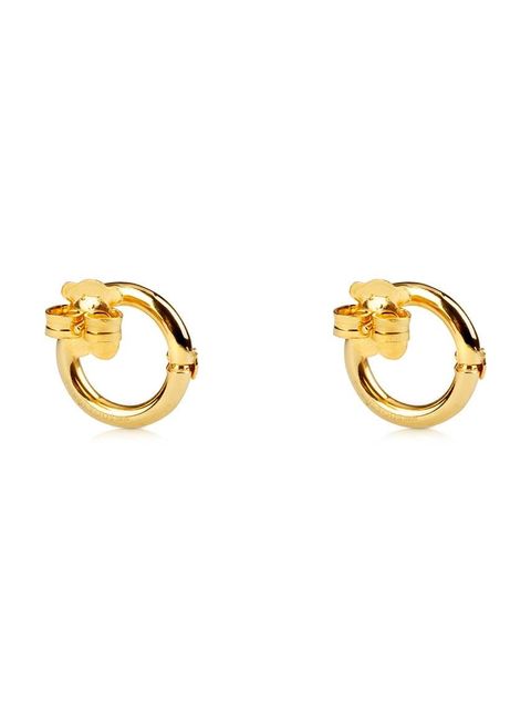 Tous kolczyki ze srebra pokrytego złotem Hold