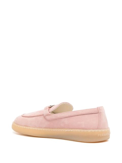 Ferragamo suede loafers - Pink