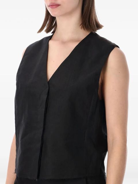 OUR LEGACY V-neck vest - Black