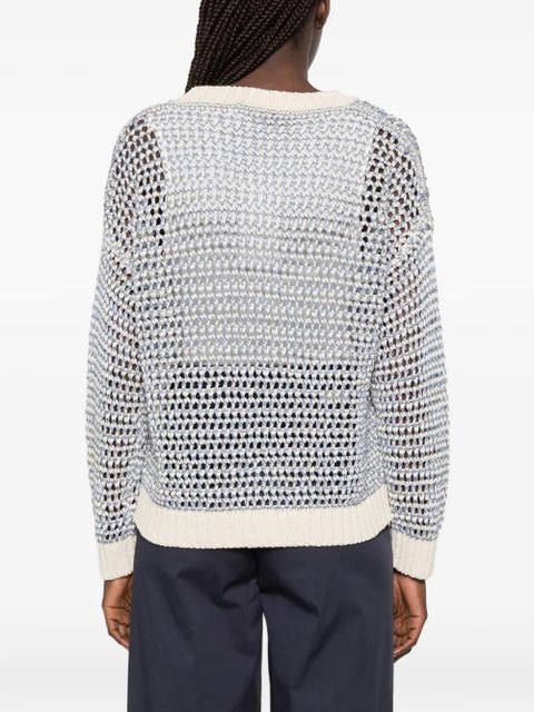 Weekend Max Mara Donirika open-knit sweater - Blue