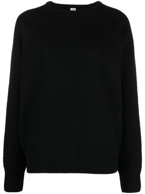 TOTEME crew-neck wool jumper - Black - zdjęcie produktu nr 1