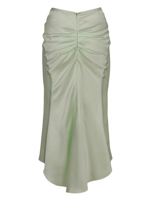 Victoria Beckham gathering midi skirt - Green - zdjęcie produktu nr 2