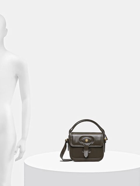 Bally torebka skórzana kolor zielony WAS02P