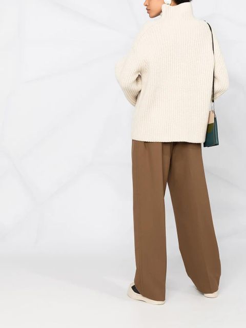 Marni tailored wide-leg trousers - Brown